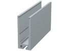 Alu U-Profil Ganzglasgeländer Basic mit Nutenstein 173x68mm , Kanal für Nutensteine L=7000mm - INOXTECH-Handlauf-/Geländer-System
