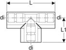 Schutzrohr-Abschluss T-Stück 16/20mm 601.837.00.1 - Geberit-Push Fit-Formstücke