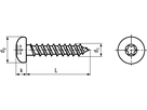 Halbrund-Spanplschr Vollge I-6rd A2 BN20150 4,5x60/T20 - Bossard Schrauben