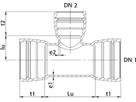 STM-T-Stück 3M Novo-Sit MMB DN 250/80 - WILD Steckmuffenformstücke