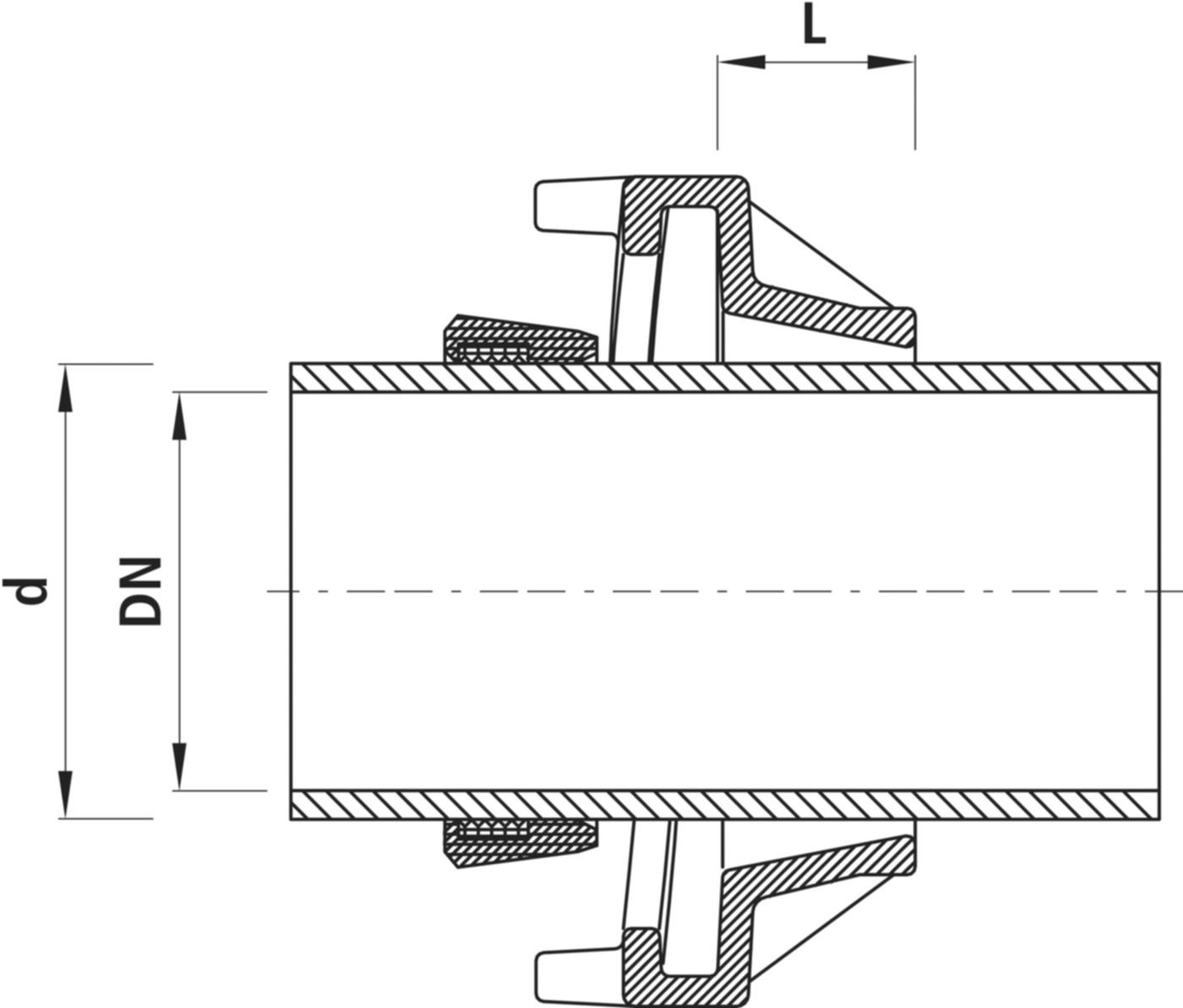 Baio-Sit Schubsicherung 5380 DN 300 - Hawle Armaturen