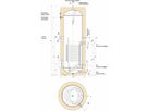 Registerboiler HTP 101 Premium 160L 1131 x 650 mm ohne Heizelement (902611) - Atlantic-Wassererwärmer