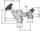 Absperr-SH-Garnitur 1" 13115.06 - Nussbaum Armaturen