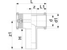 ELGEF Tee PN 16 (Karton à 10 Stk.) d 40mm 753 211 609 - ELGEF Plus Elektroschweissfittinge