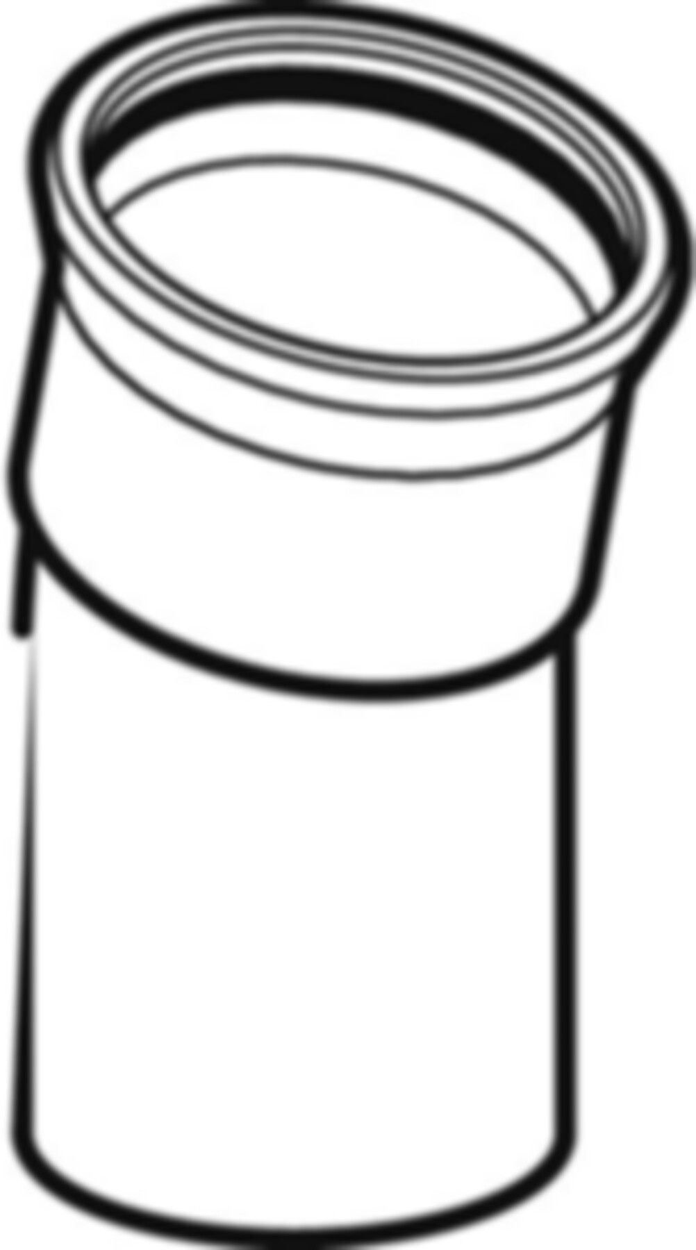 Bogen 15° m/Steckende 88.9mm 36119 - Mapress-Sanitär-Supersize-Formstücke