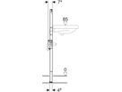 Element für Waschtisch 111.552.00.2 Typ 112, Standarmatur m/UP-Funktionsbox - Geberit-Duofix