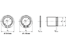 Sich-Ringe f Wellen INOX BN682 DIN471 38 - Bossard Schrauben