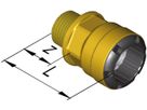 Übergang mit AG d 18 mm - 3/4" 9820.1809 - SudoFIT-Formstücke