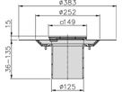 Aufsatzstück aus Kunststoff 149x149 mm verstellbar 36-135 mm 5141.48.00 - ACO Passavant Entwässerungstechnik