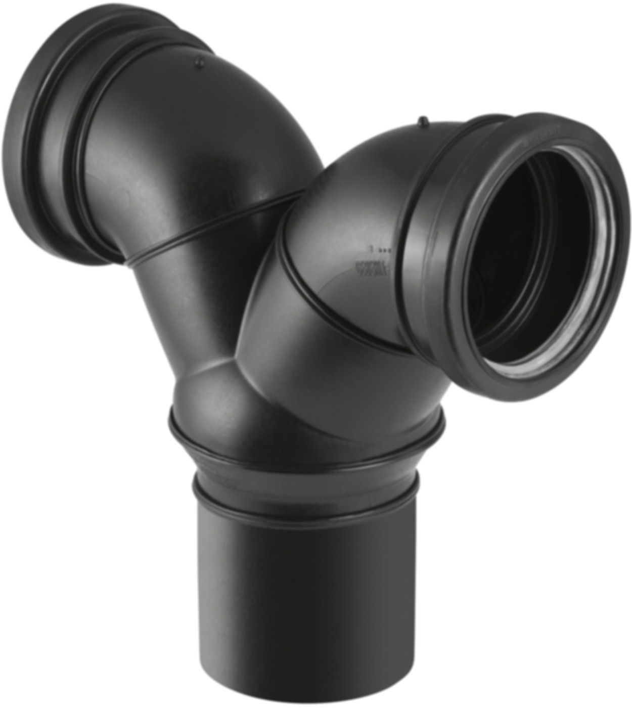 Wandklosett-Doppelbogen 180° d 90/ 90mm 308.923.14.1 - Geberit-PE-Silent-Formstücke