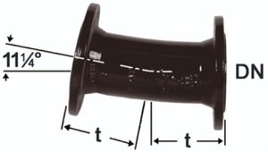 Flanschbögen 11°  Fig. 2036 (FFK 11) vonRoll hydro