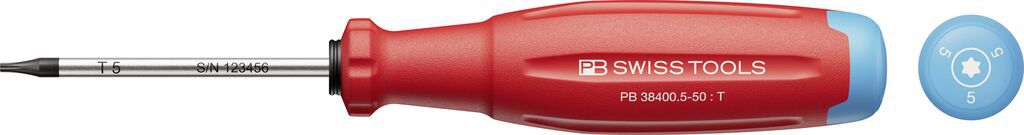 PB Schraubenzieher, SwissGrip Evo, TORX PB 38400 , T5 , L=50mm - Schraubenzieher