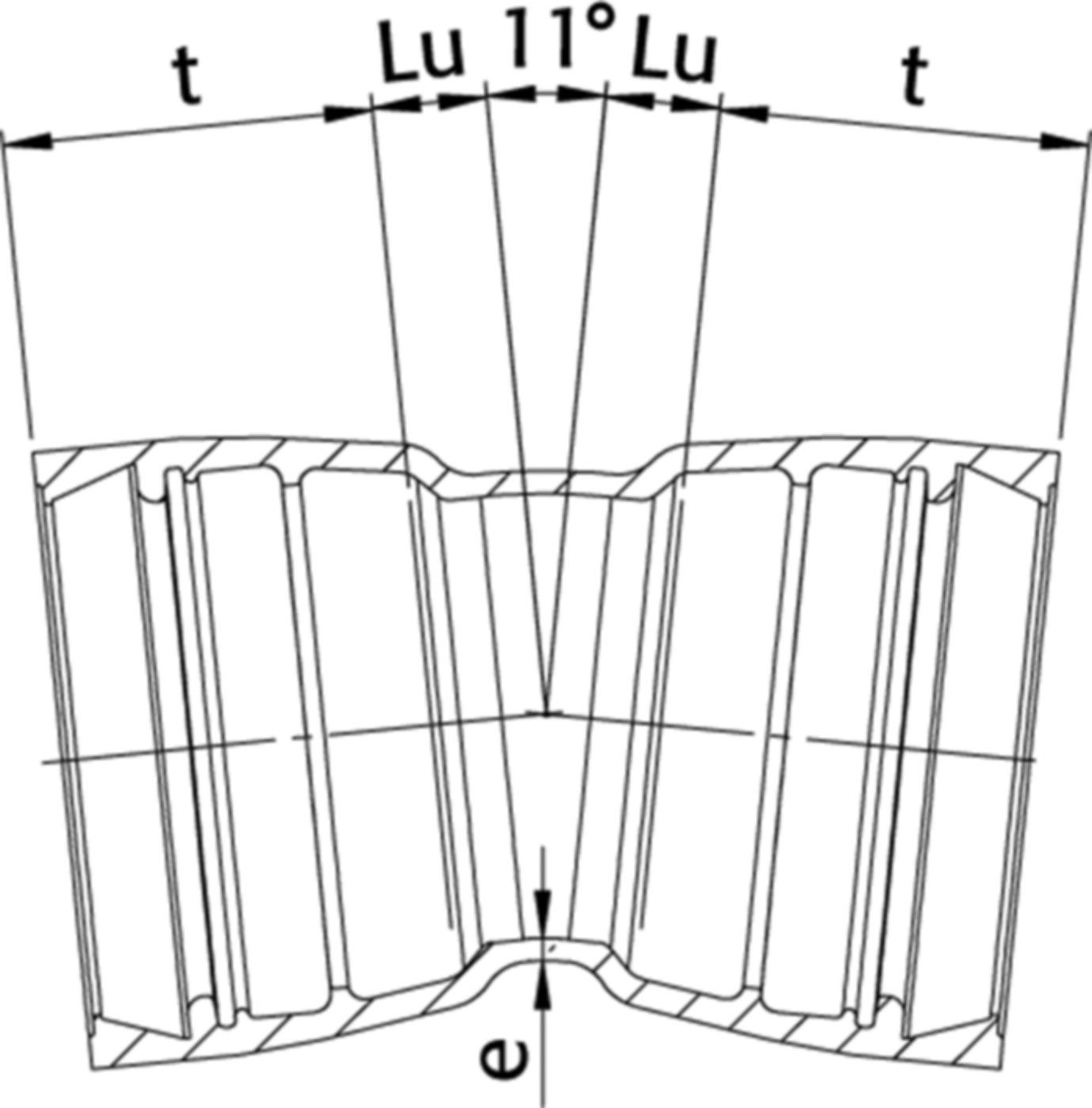 STM-Bogen 2M Novo-Sit MMK 11° DN 80 - WILD Steckmuffenformstücke