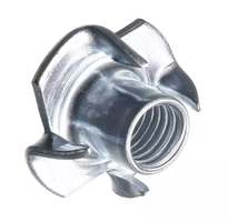 Hettich Einschlag-Mutter verzinkt, Bohrloch D = 10mm, IG M8, à 8 Stk - Diverse Möbelbeschläge und Zubehör