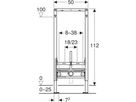 Wandbidet Element, Typ 112 111.548.00.2 - Geberit-Duofix