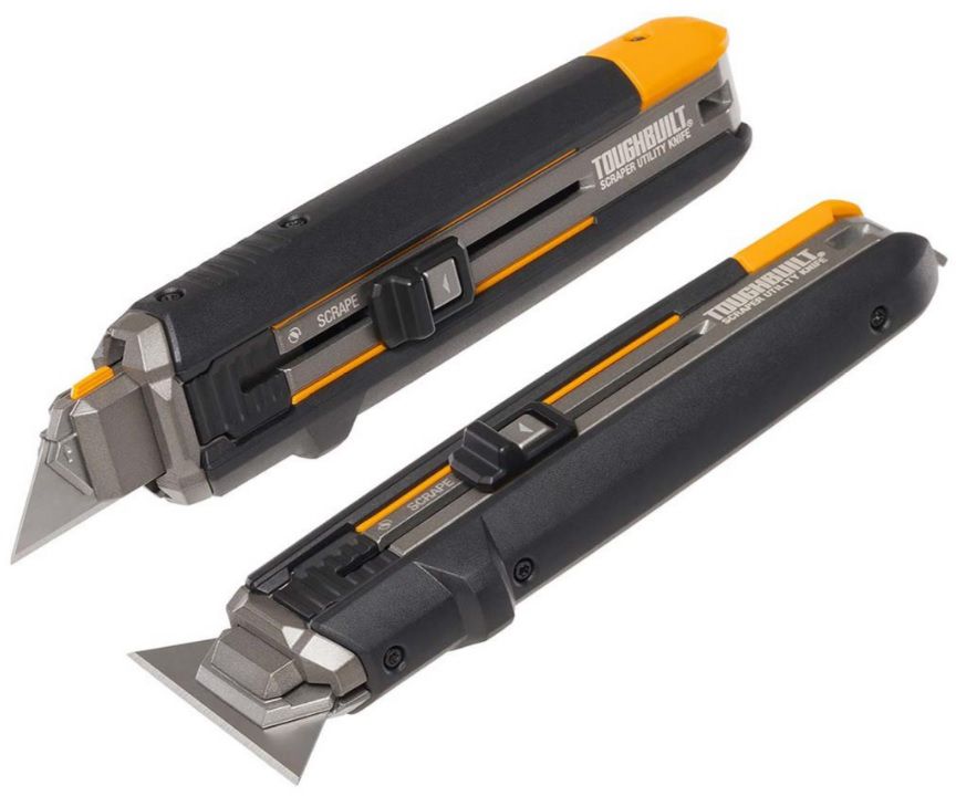 UNIVERSALMESSER/SCHABER TOUGHBUILT Klingenlänge 60 mm, inkl. 5 Ersatzklingen - Bauwerkzeuge