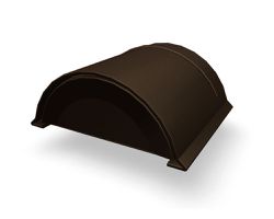 PREFA Jet-Lüfter-Vorkopf stucco 11 P.10 Nussbraun 110616 - PREFA Dachsysteme