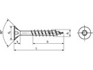 Senk-SPAX® I-6rund Teilgewinde A2 BN15002 3,5x40/23(T15) - Bossard Spanplattenschrauben SPAX