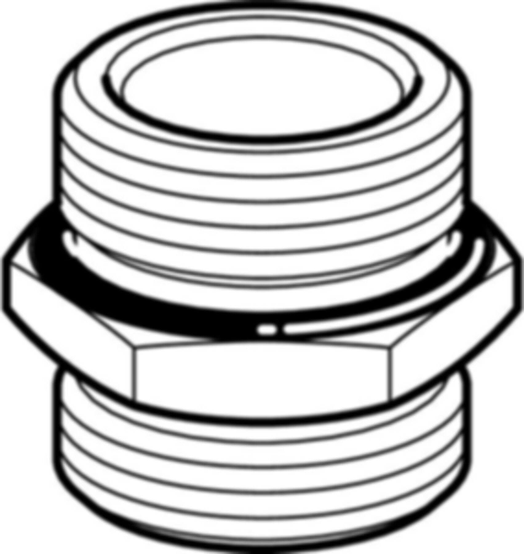 Übergang Eurkouns mit AG 3/4" - 3/4" 641.533.00.1 - Geberit-Push Fit-Formstücke