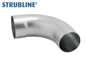 Ablaufrohrbogen 70° 75 mm 210 "geschweisst, lange Einstecktiefe" - Zink Spenglereihalbfabrikate