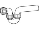 Sifon, waagrecht/waagrecht d 50/ 56mm 152.045.16.1 - Geberit-Sifon + Apparateanschlüsse
