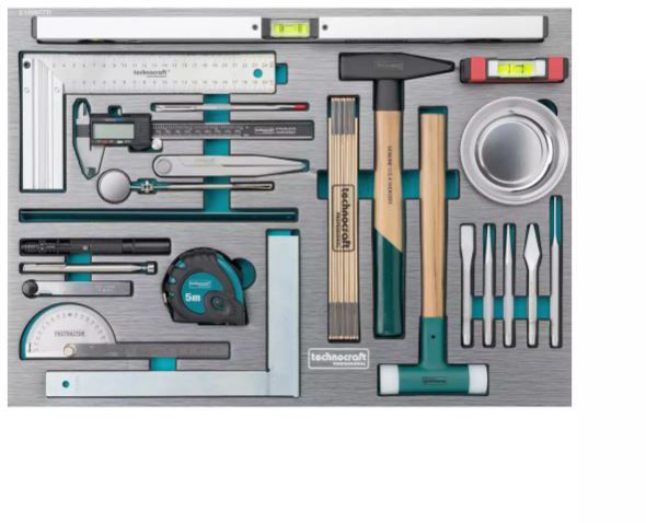 TECHNOCRAFT Werkstattwagen Swiss Team XL mechanic "775 tlg. , 1/4"" + 3/8"" + 1/2"" , 8 Schubladen, - Schlüsselwerkzeuge