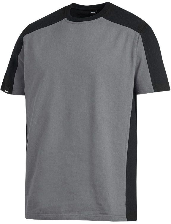 FHB MARC T-Shirt zweifarbig grau-schwarz Gr. XL - Textilien