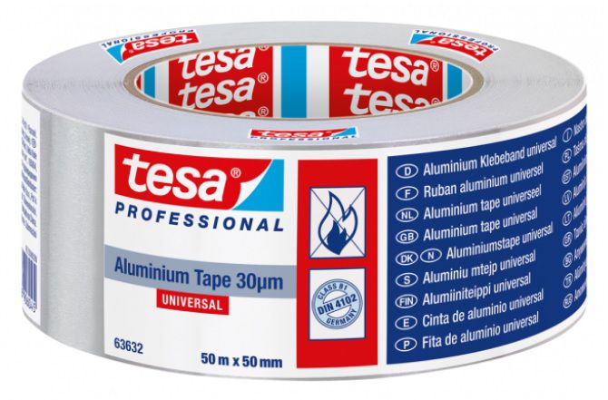 TESA Aluband 30my B= 50mm, L= 50m, Art. 2706133 - Kleben