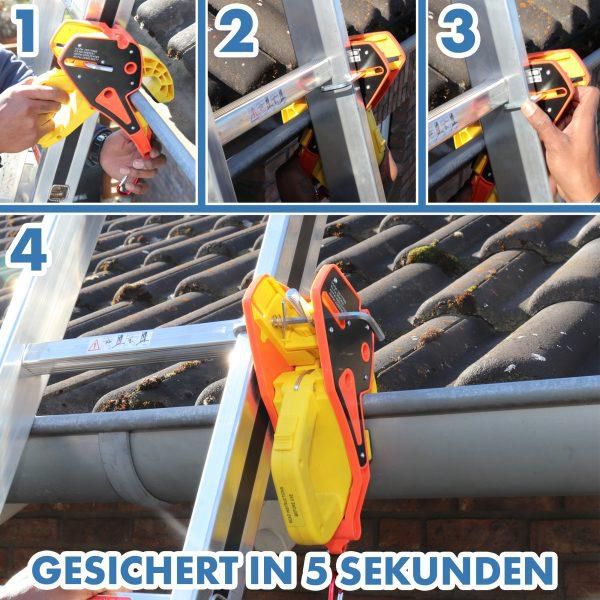 LOCK JAW Leiterkopfsicherung schnelle, sichere und einfache Montage der Leiter - Spenglerwerkzeuge