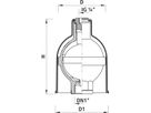 Be-/Entlüftungsventil 9870 0,1 - 6 bar DN 1" - Hawle Armaturen