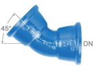 STM-Bogen 2M Fig. 2822a 45° DN 80 - Von Roll Steckmuffenformstücke