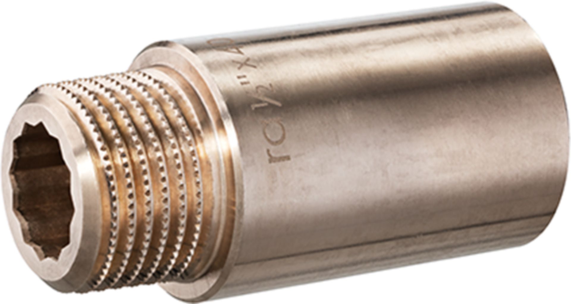 Rotguss-Verlängerung 8525 1/2"- 20 mm - Rotguss-Gewindefittings
