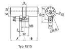 KABA Star Doppelzylinder Typ  M1515 52.5/42.5, mit 5 Schlüsseln - Kaba Star, Lagerprodukt