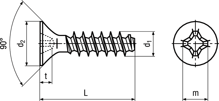 PT® WN 1413 Phil St vzb BN13576 KA30x10WN1413 - Bossard Schrauben