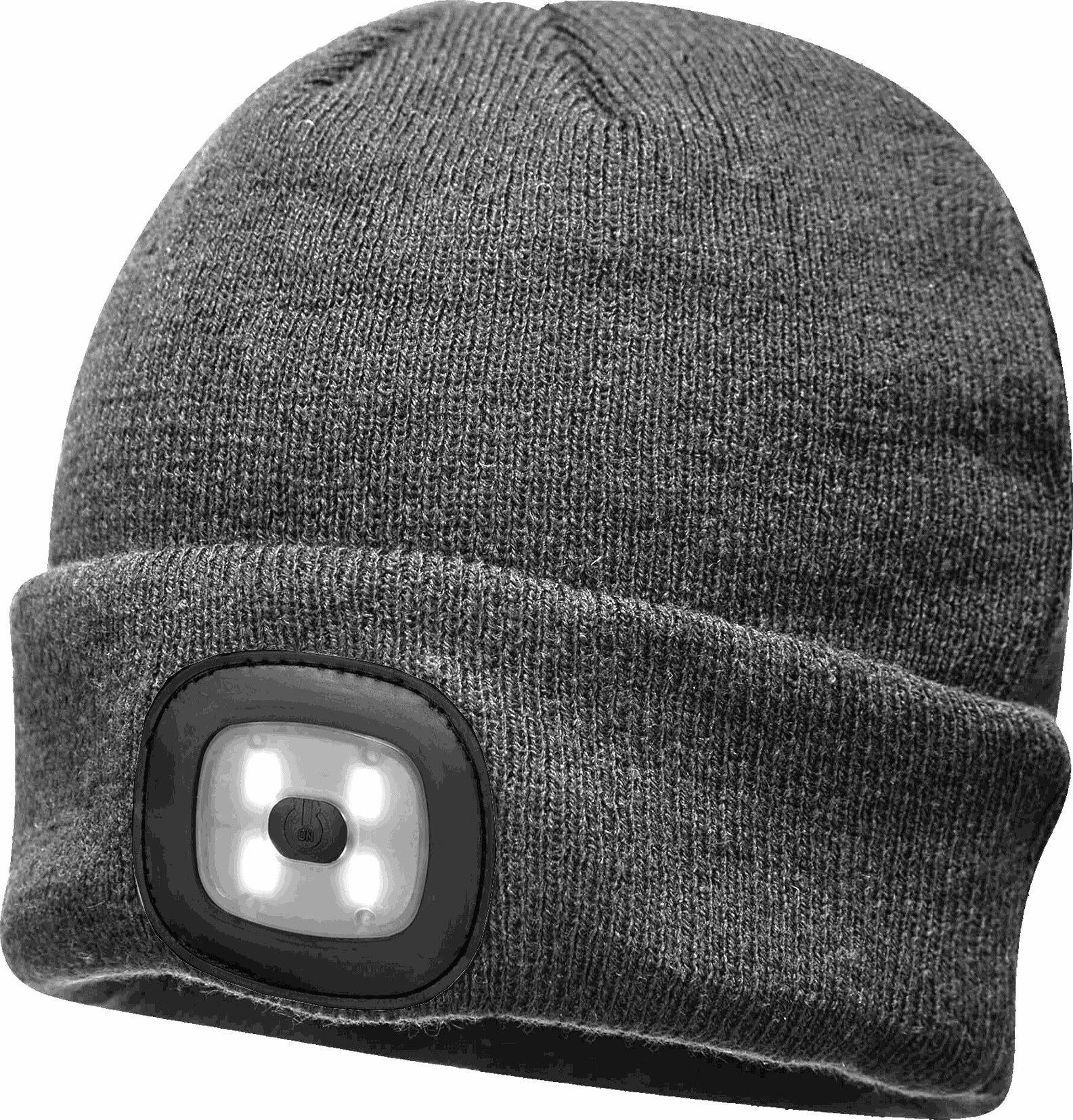 LED-Wollmütze grau USB 100% Acryl Beanie-Wollmütze, 150lm, IP44 - Lampen, Leuchten