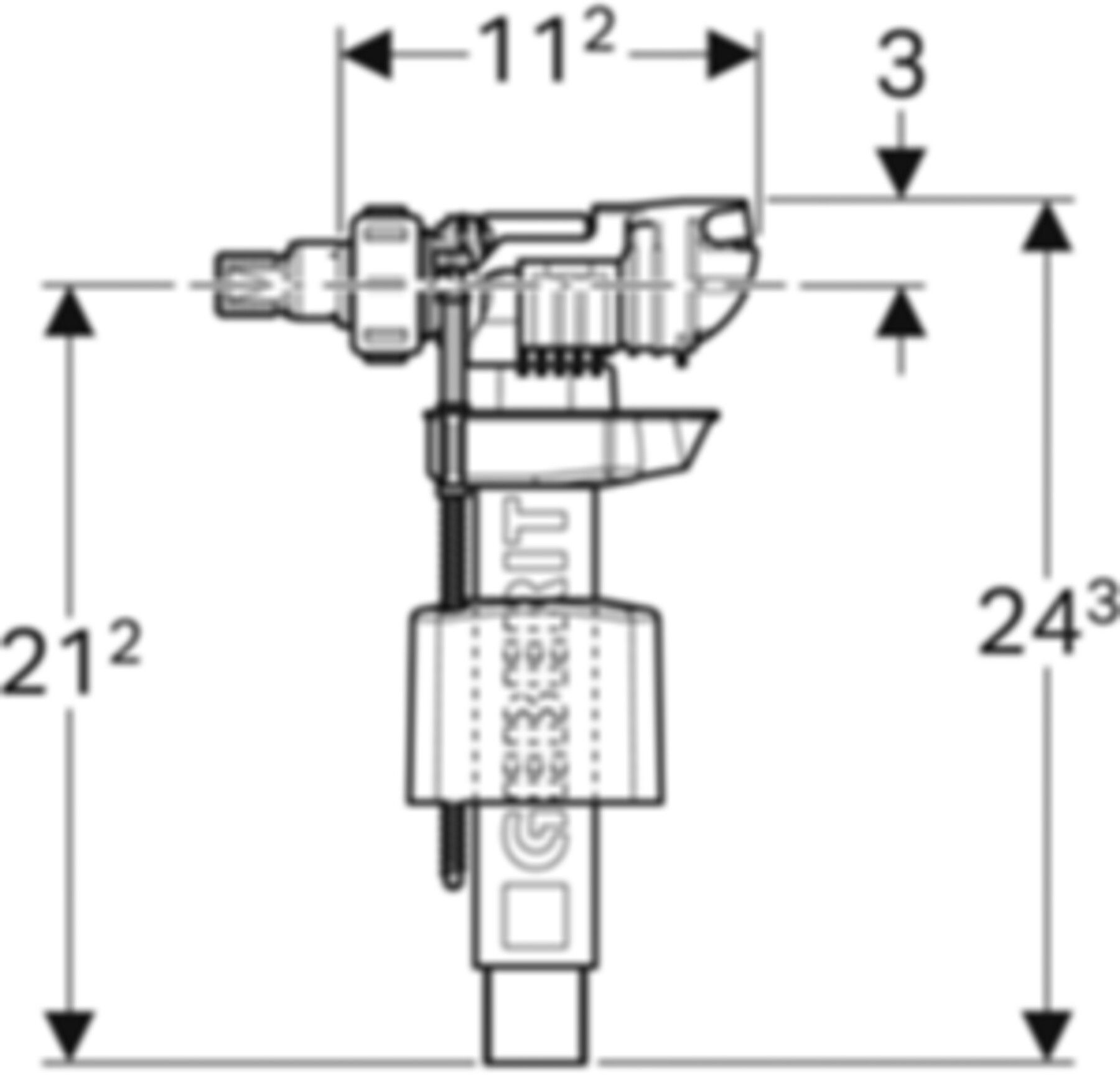 Unifill Schwimmer Füllventil Typ 380 3/8" 240.719.00.1 - Geberit-PE-Formstücke