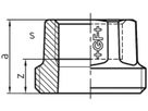 Einschraubteil 370 V 1/2"- G 11/8" 770 370 220 - GF verz. Tempergussfittings