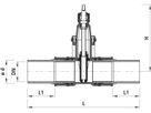 Einschweiss-Schieber für Gas 4815 DN 250 / d 280mm - Hawle Armaturen