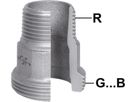 Einschraubteil 376 V 11/2"- G 21/4" 770 376 209 - GF verz. Tempergussfittings