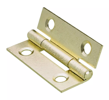 Hettich Scharnier messing matt, 38 x 25 x 1mm, à 2 Stk - Diverse Möbelbeschläge und Zubehör