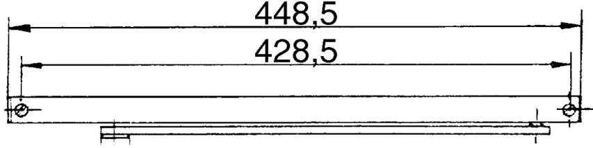 Gleitschiene zu GEZE TS 3000 / 5000 silber - Türöffner, Türschliesser, Türfeststeller