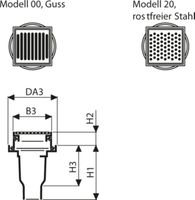 Fig. 1560 110 20 2to BODA 2000 - Bodenabläufe von Roll