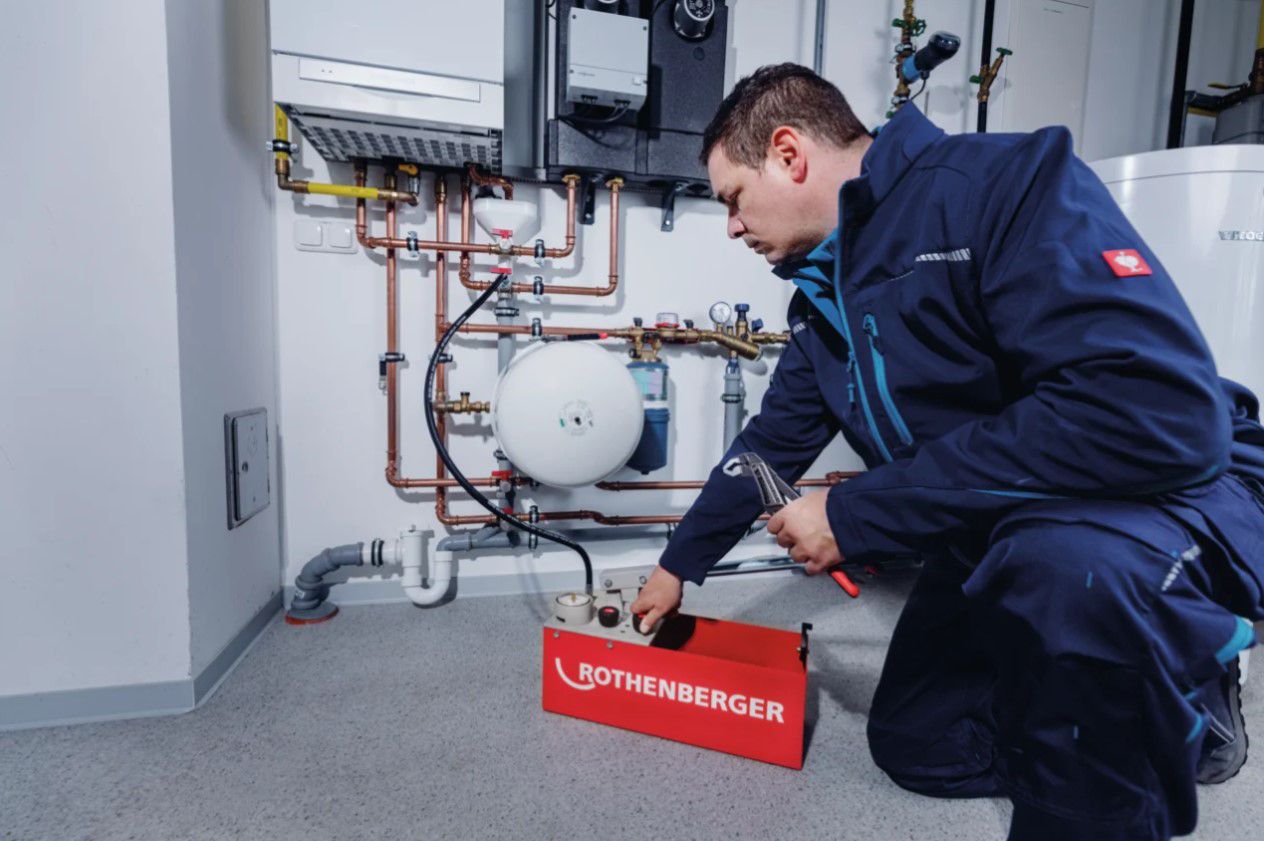 ROTHENBERGER Prüfpumpe, RP 50-S 6.0200, 12l, 0 - 60bar mit 1bar-Teilung - Sanitärwerkzeuge