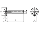 Linsenschr ecosyn®-fix Phil INOX A2 BN5952 M4x16 - Bossard Schrauben