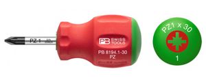 Schraubenzieher Pozidriv kurz PB 8194.1-30,  L= 80mm - Schraubenzieher