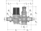 Sicherheitsgruppe JUNIOR 1/2" DN15 2230.240 mit Messing Verschraubung - JRG Armaturen