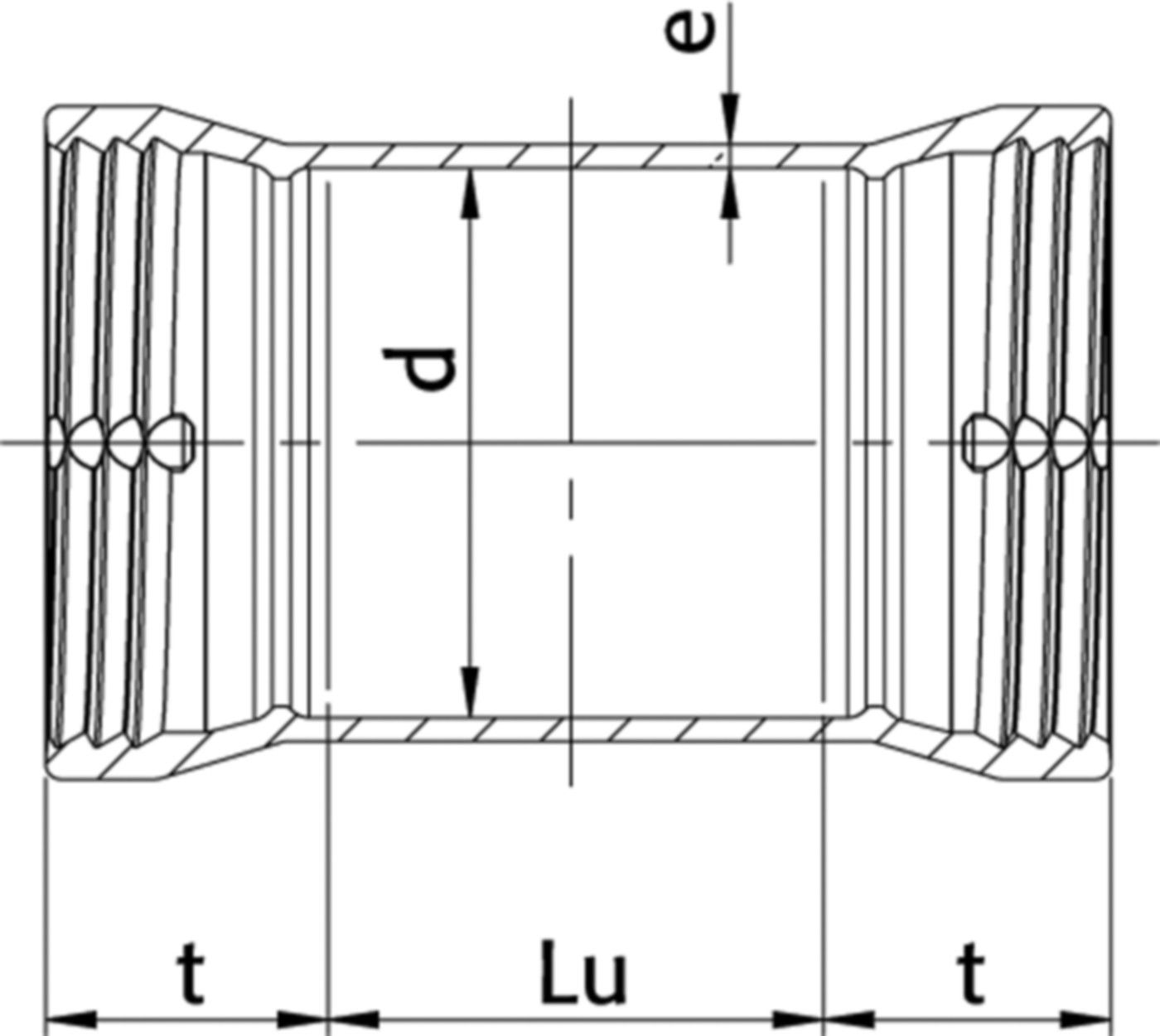 SM-Schlaufe Typ U DN 125 - Wild Schraubmuffenformstücke