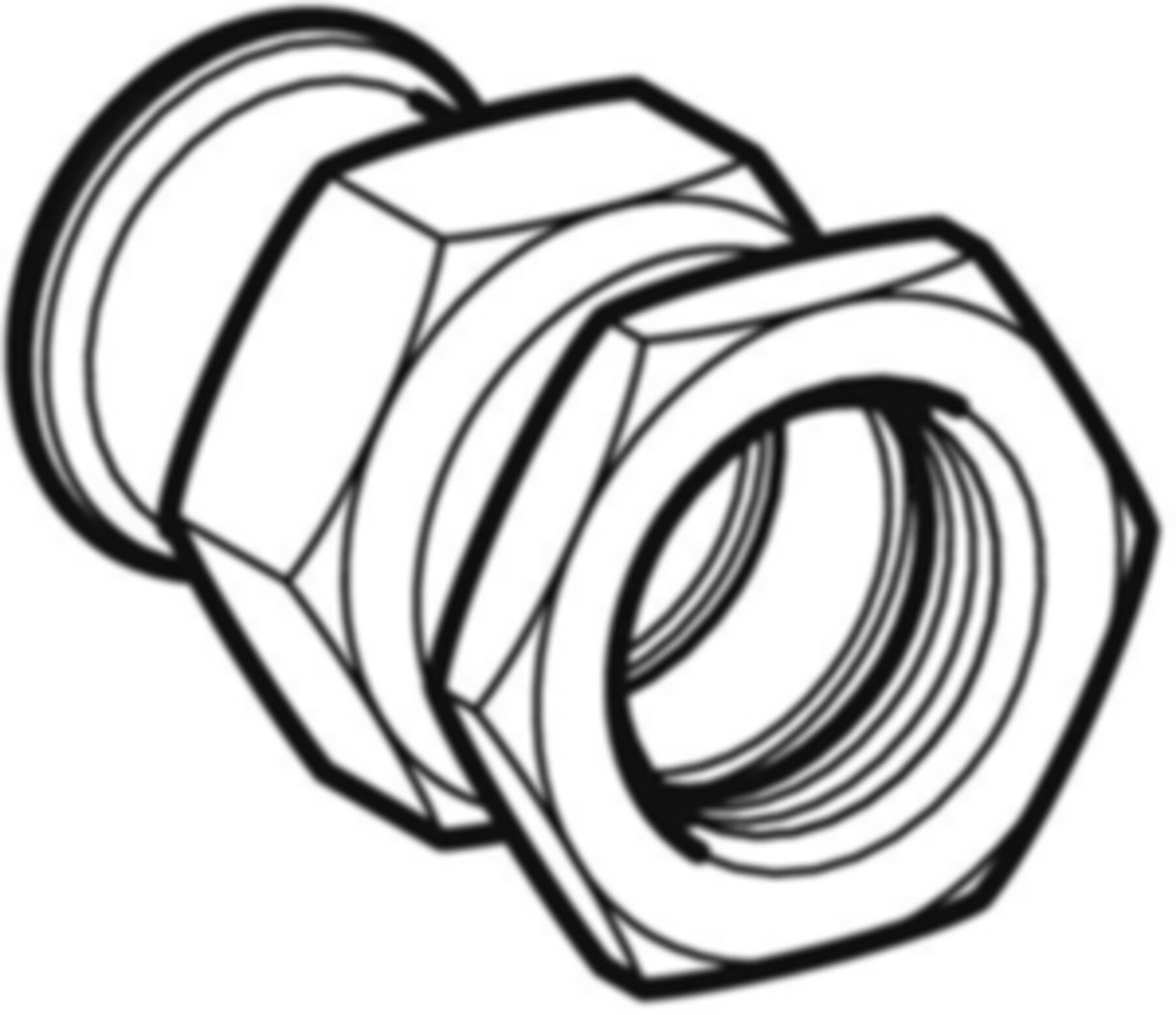 Übergang lösbar mit IG 35mm-11/4" 35354 Überwurfmutter Edelstahl - Mapress-Sanitär-Presssystem-Formstücke