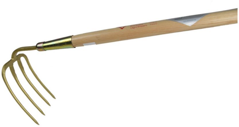 Kräuel lackiert mit Schwanenhals L= 135cm, B= 180mm, m. Eschenstiel - Gartenbauwerkzeuge