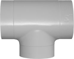 PVC-T-Abzweiger (für 21-21-40, 60-60-20) Dämmstärke 30 mm d 42 / 42 mm - PVC-Folie